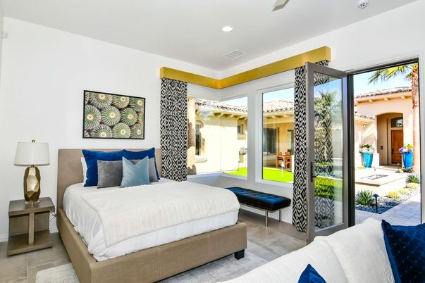 Bedroom, Interior, Recessed Lighting