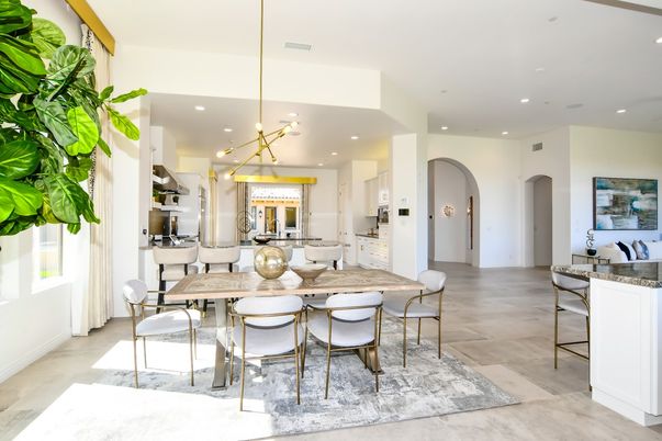 Dining room, Interior, Kitchen, Pendant Lights, Recessed Lighting, Stainless Steel Appliances