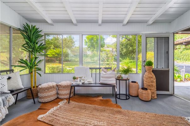 Interior, Sun Room, Wood Texture Flooring