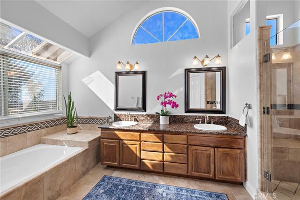 Bathroom, Dual Sink Vanities, Glass Shower, Interior