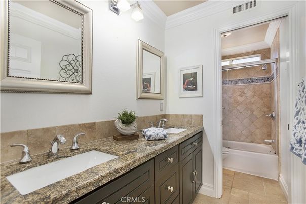 Bathroom, Dual Sink Vanities, Glass Shower, Interior