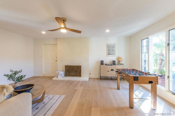 Game Room, Interior, Recessed Lighting, Wood Texture Flooring