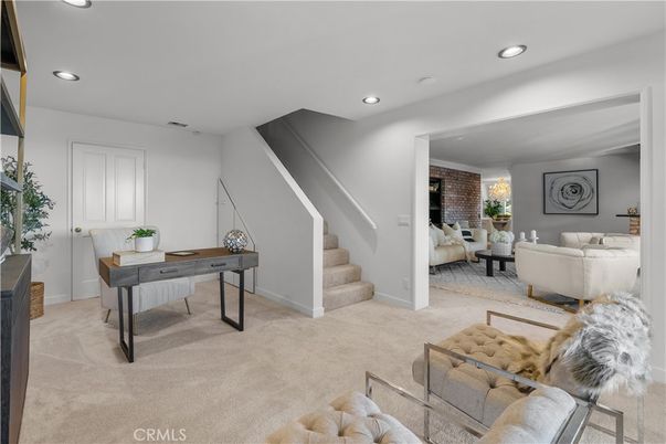 Home Office, Interior, Living room, Recessed Lighting