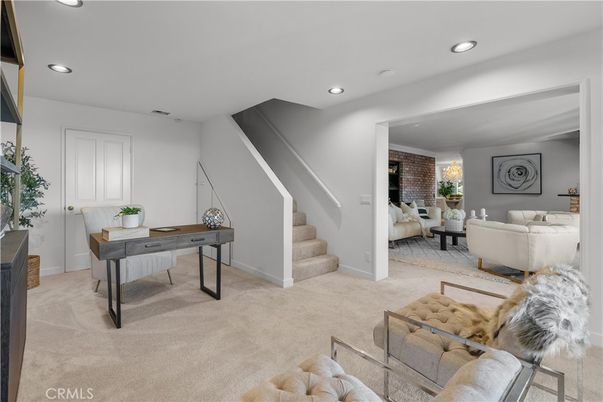 Home Office, Interior, Living room, Recessed Lighting