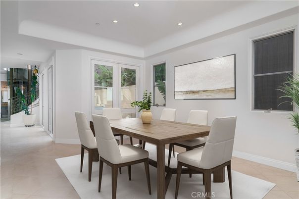 Dining room, Interior, Recessed Lighting