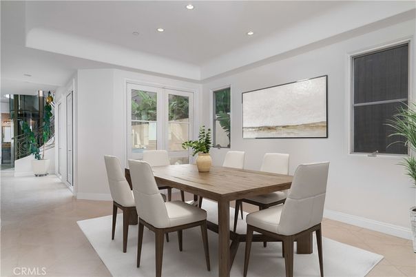 Dining room, Interior, Recessed Lighting