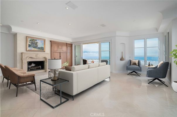 Fireplace, Interior, Living room, Recessed Lighting, Water
