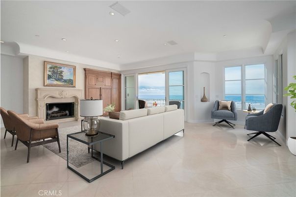 Fireplace, Interior, Living room, Recessed Lighting, Water