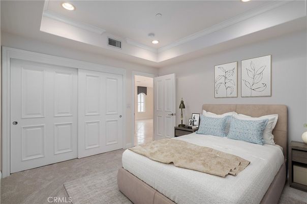 Bedroom, Interior, Recessed Lighting