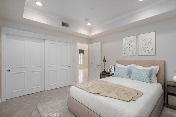 Bedroom, Interior, Recessed Lighting