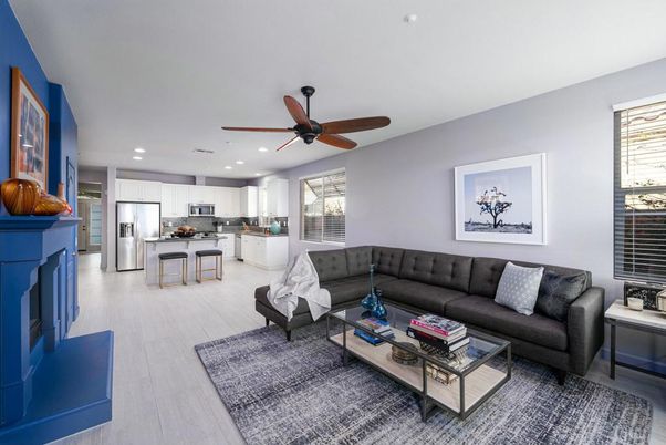 Interior, Kitchen, Living room, Recessed Lighting