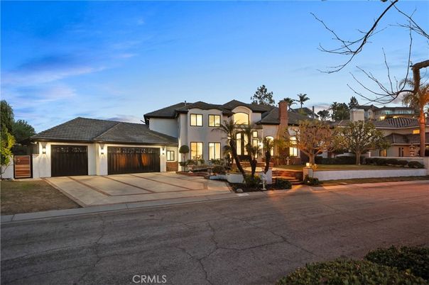 Attached, Detached Garage, Exterior, Facade, Mediterranean