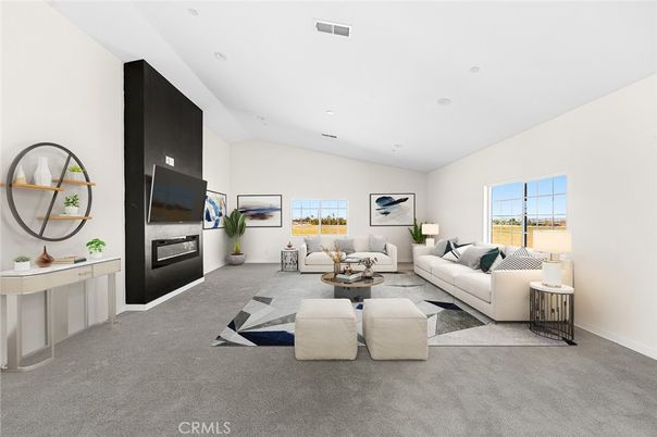Interior, Living room, Recessed Lighting