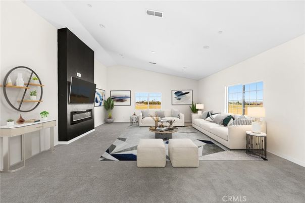 Interior, Living room, Recessed Lighting