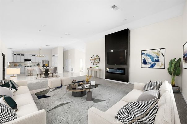 Dining room, Interior, Kitchen, Living room, Pendant Lights, Recessed Lighting