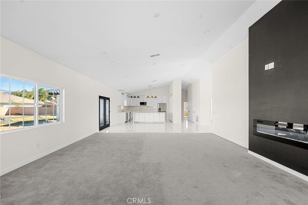 Empty room, Interior, Kitchen, Pendant Lights, Recessed Lighting