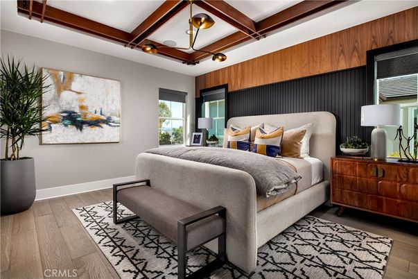 Bedroom, Interior, Wooden Beams, Wood Texture Flooring