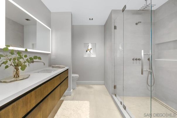 Bathroom, Glass Shower, Interior