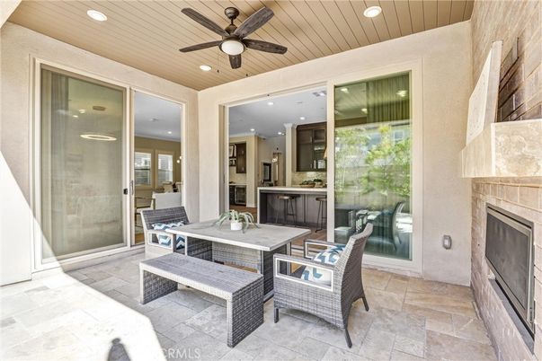 Exterior, Fireplace, Recessed Lighting