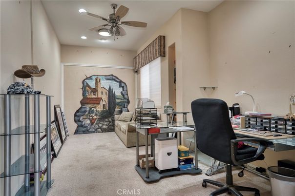 Home Office, Interior, Recessed Lighting