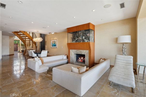 Fireplace, Interior, Living room, Recessed Lighting
