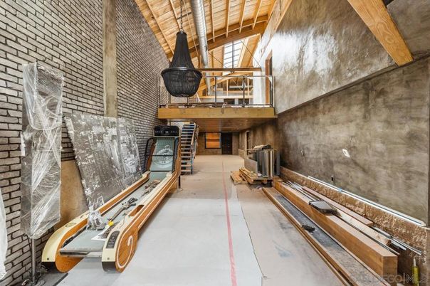 Interior, Stone Walls, Wooden Beams
