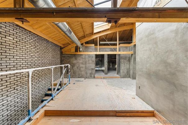Interior, Stone Walls, Wooden Beams