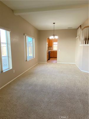 Empty room, Interior, Kitchen, Pendant Lights