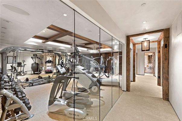 Fitness Equipment, Gym, Interior, Recessed Lighting