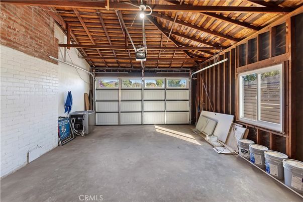 Garage, Interior, Stone Walls, Wooden Beams, Wooden Ceilings