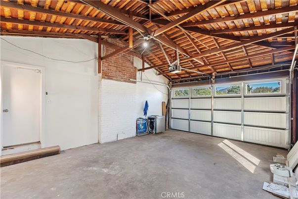 Garage, Interior, Stone Walls, Wooden Beams, Wooden Ceilings