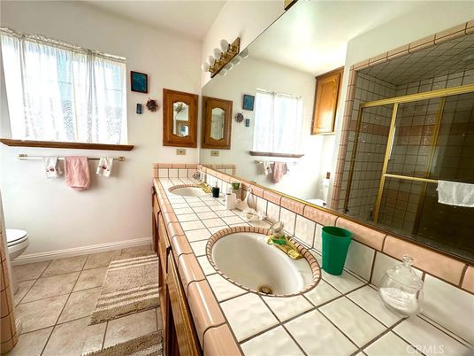 Bathroom, Dual Sink Vanities, Glass Shower, Interior, Tile Countertops