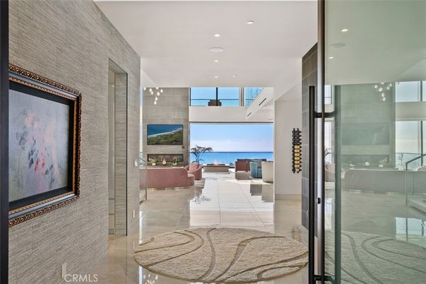 Fireplace, Interior, Living room, Recessed Lighting, Water