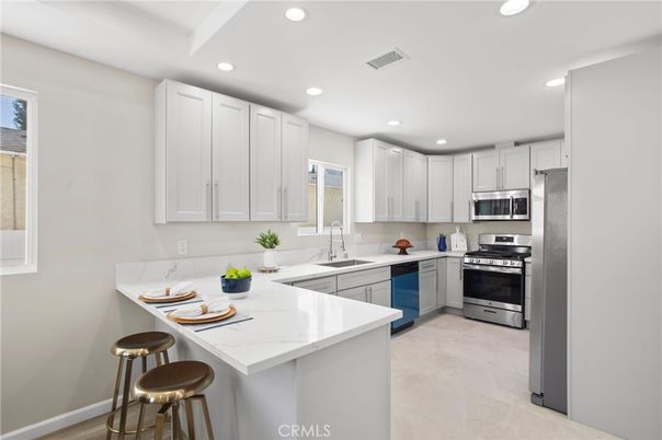 Interior, Kitchen, Recessed Lighting, Stainless Steel Appliances