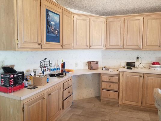 Interior, Kitchen, Wood Texture Flooring