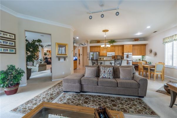 Dining room, Interior, Kitchen, Living room, Pendant Lights, Recessed Lighting, Stainless Steel Appliances