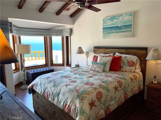 Bedroom, Interior, Water, Wooden Beams, Wood Texture Flooring
