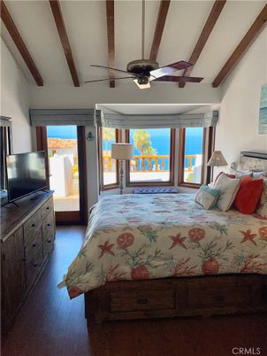 Bedroom, Interior, Water, Wooden Beams, Wood Texture Flooring