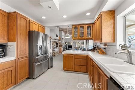 Interior, Kitchen, Pendant Lights, Recessed Lighting, Tile Countertops