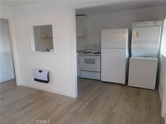 Interior, Kitchen, Washer, Wood Texture Flooring
