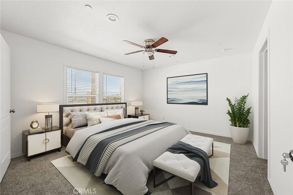 Bedroom, Interior, Recessed Lighting