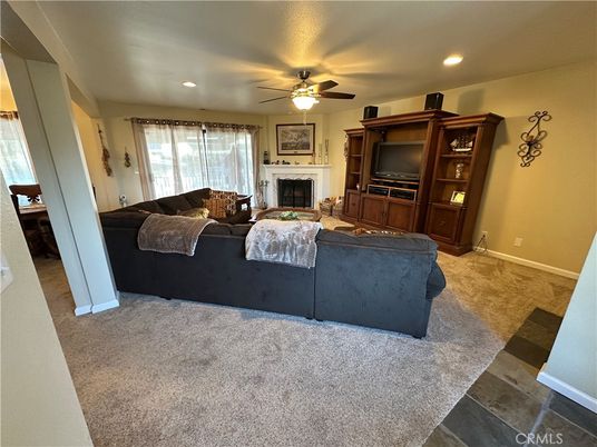 Fireplace, Interior, Living room, Recessed Lighting