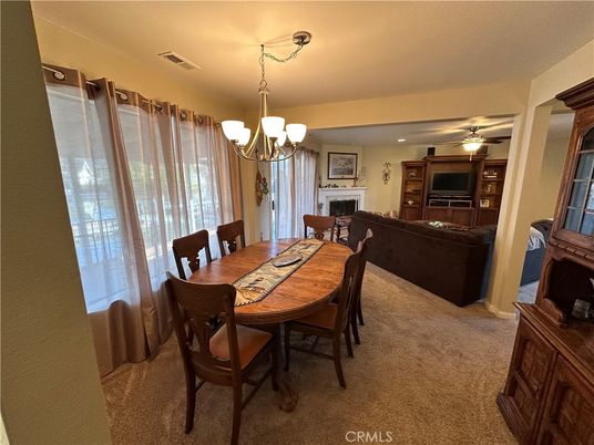 Chandelier, Dining room, Fireplace, Interior, Living room