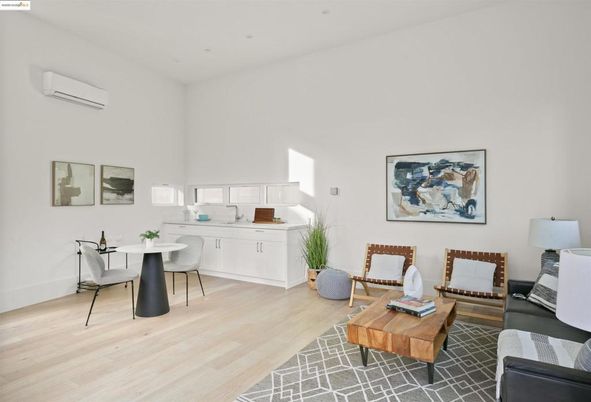 Dining room, Interior, Living room, Recessed Lighting, Wood Texture Flooring