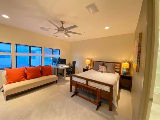 Bedroom, Interior, Recessed Lighting