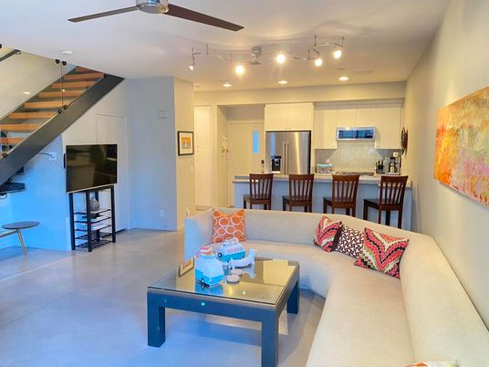 Interior, Kitchen, Living room, Recessed Lighting, Stainless Steel Appliances