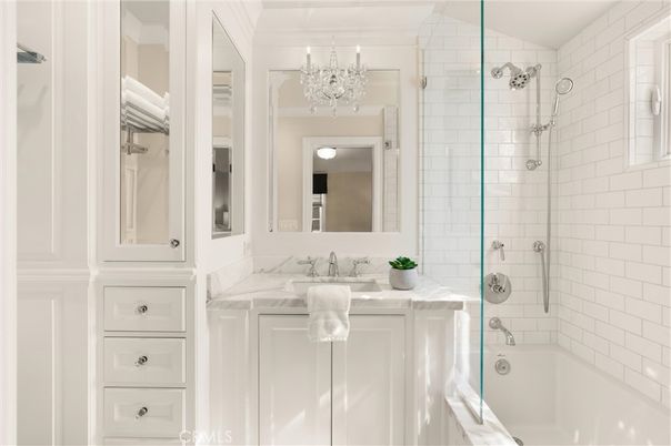 Bathroom, Chandelier, Interior