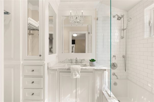 Bathroom, Chandelier, Interior