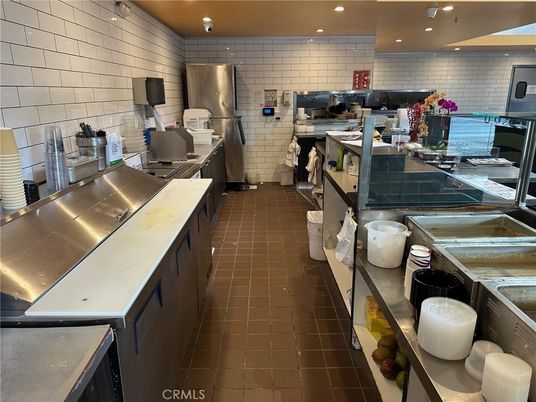 Interior, Kitchen, Recessed Lighting, Stainless Steel Appliances, Stone Walls