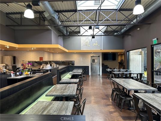 Dining room, Interior, Pendant Lights, Recessed Lighting, Stone Walls